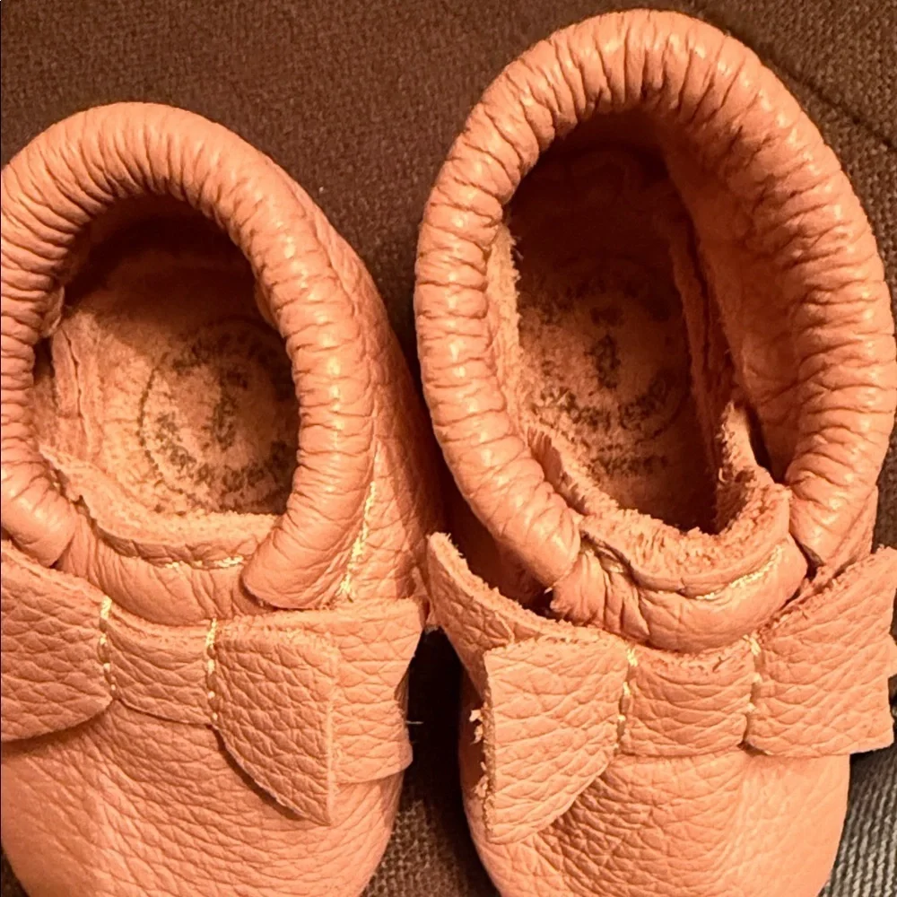 Freshly Picked Blush Leather Moccasins